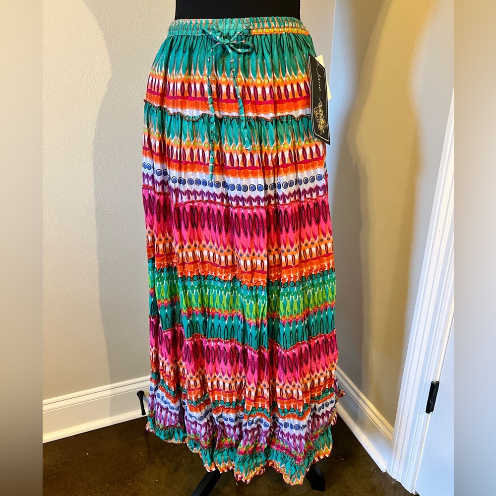 Jane Ashley Lined Maxi Skirt